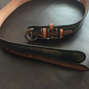 Belt New Hand Tooled 34” New